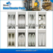 Design de mode Plate-forme de porte d&#39;ascenseur de passager, Panneau panoramique de porte d&#39;ascenseur, Pièces d&#39;ascenseur